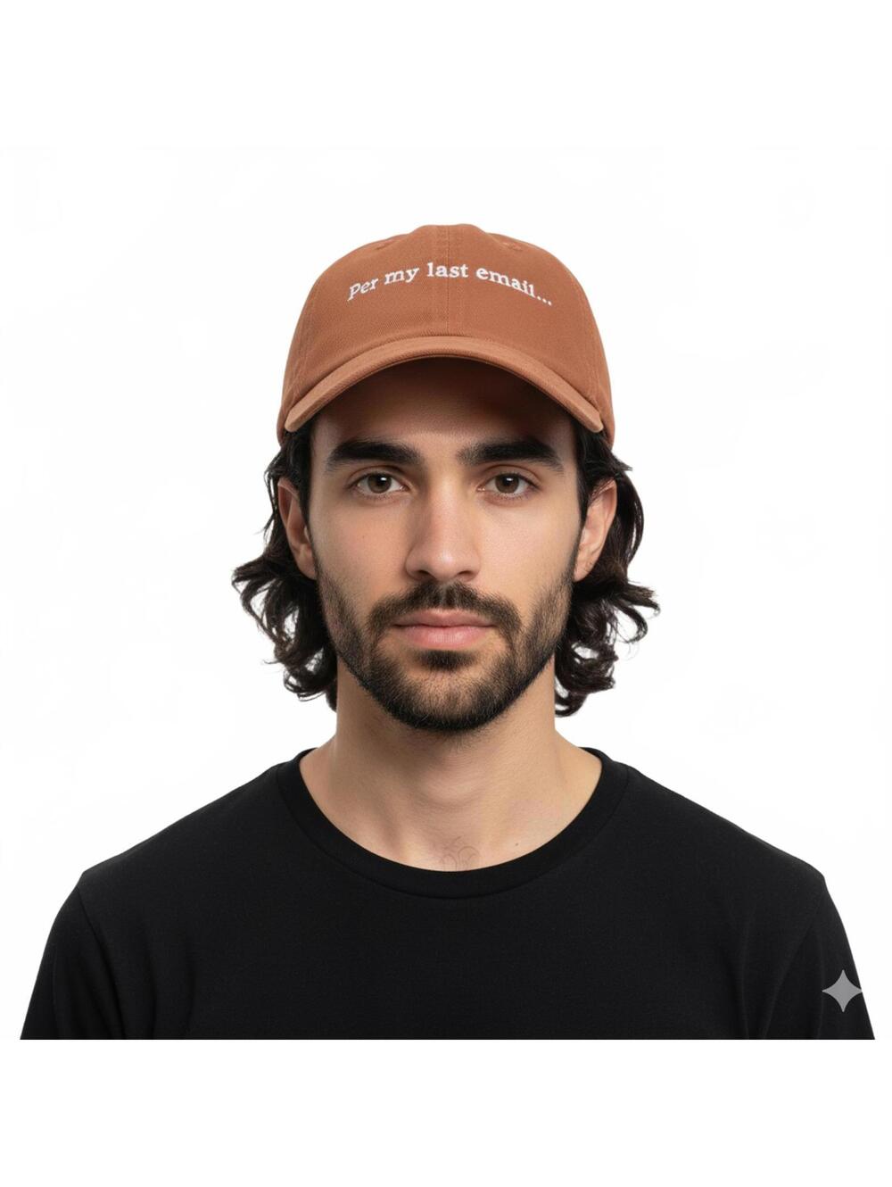 Hat / Mighty Fine "Per My Last Email..." Embroidered Baseball Cap / New